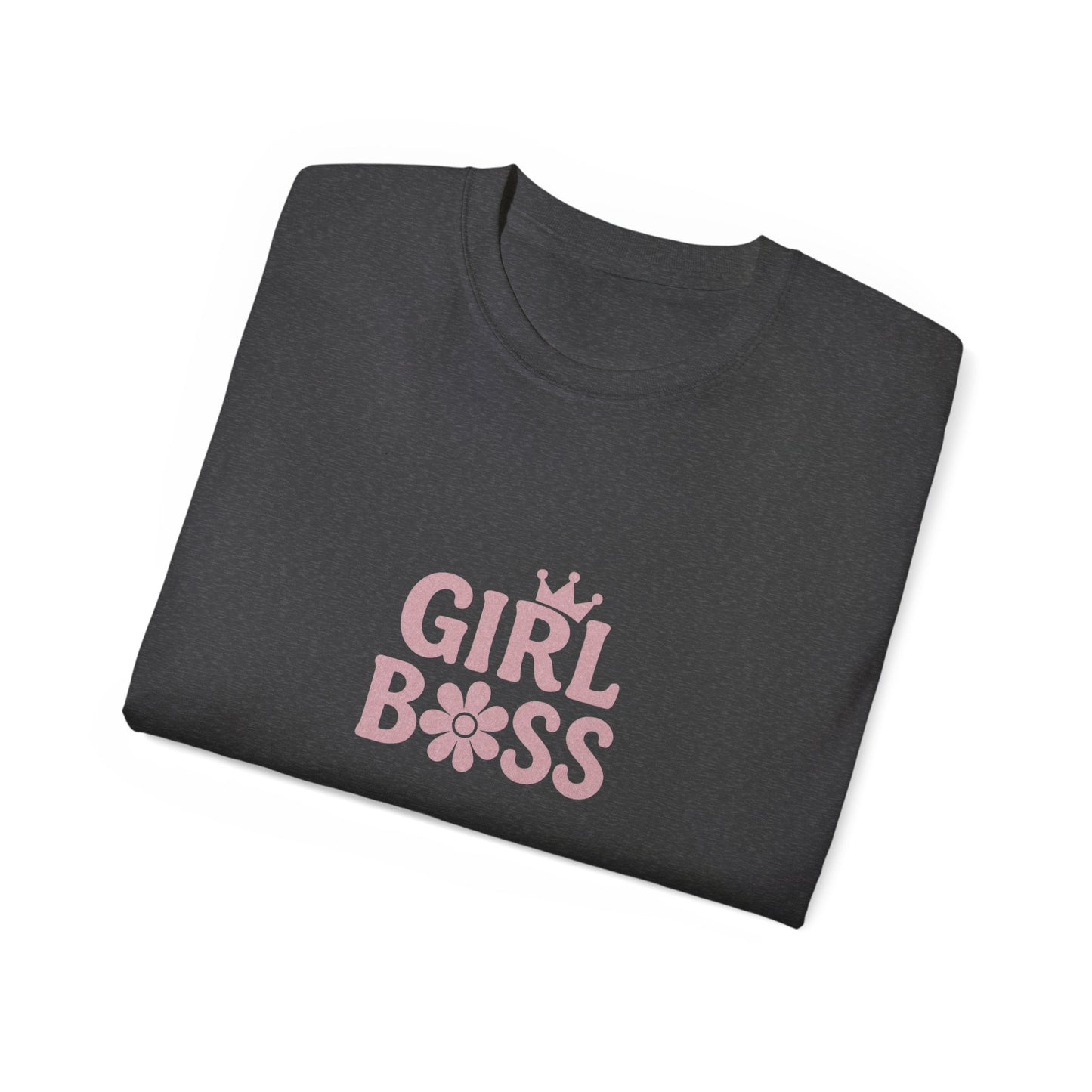 Girl Boss Tee, Inspirational Cotton Shirt, Feminist Apparel, Gift for Her, Motivational Top