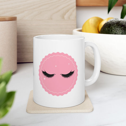 CutePinkSmiley Ceramic Mug - 11oz & 15oz