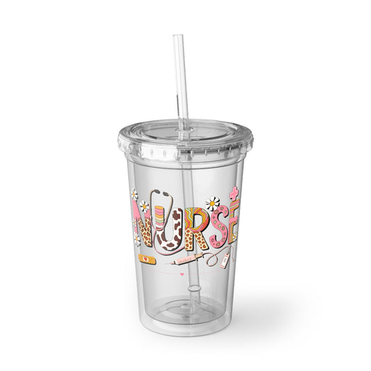 Nurse Acrylic Cup - Fun, Stylish Drinkware for Medical Professionals, Gift for Nurses, Clear Tumbler, Personalized Cup, Unique Nurse Gift