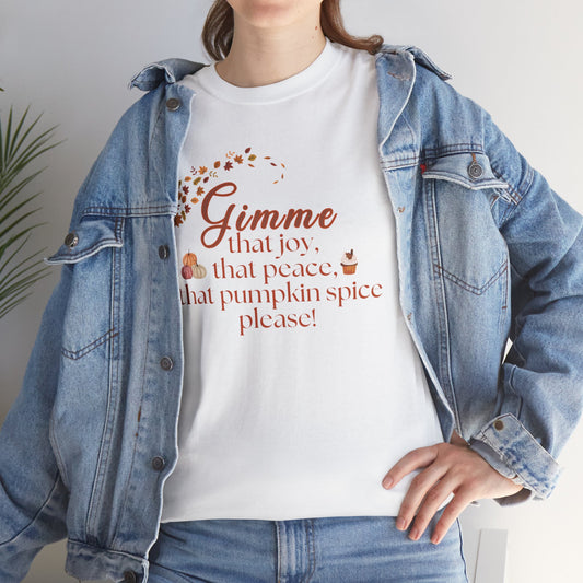 Pumpkin Spice Joy Tee, Fall Lifestyle Shirt, Unisex Autumn Tee, Harvest Celebration Apparel, Thanksgiving Gift Idea, Cozy Casual Wear