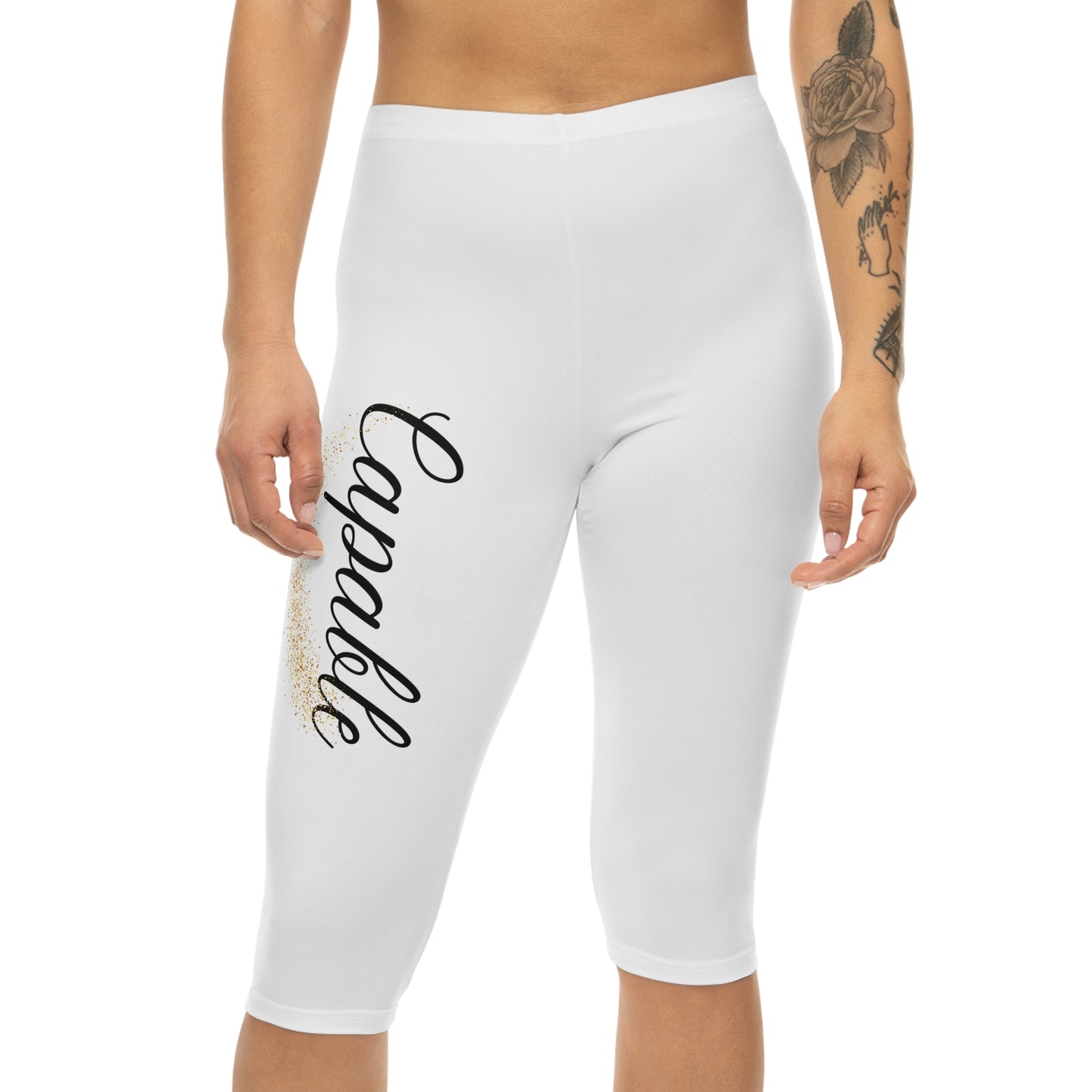 Capable Women’s Capri Leggings, Yoga Pants, Athletic Wear, Casual Outfit, Fitness Apparel, Stylish Lounge Wear