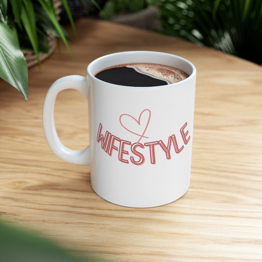 Stylish Wife Ceramic Mug | Gift for Her, Wife Gift, Coffee Mug, Cute Mug, Customizable Mug