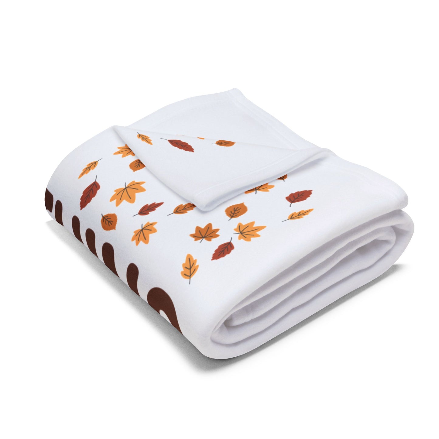 Cozy Fall Fleece Blanket, Autumn Decor, Holiday Warmth, Home Comfort Essentials