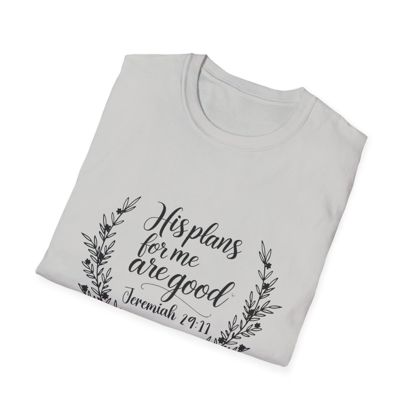 Unisex Softstyle T-Shirt with Scripture, Comfort Tee for Daily Wear, Gift for Friends, Faith-Based Apparel, Jeremiah 29:11 Tee