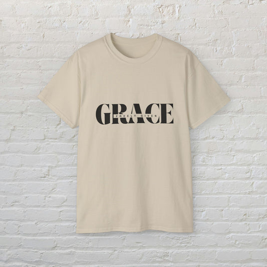 Graceful Unisex Ultra Cotton Tee, Casual Wear, Gift for Her, Inspirational Shirt, Everyday Fashion, Comfortable Tee