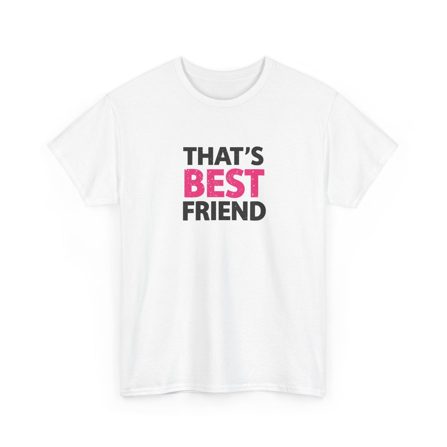 Best Friend Unisex Heavy Cotton Tee, Friendship Gift, Casual Wear, Cute T-Shirt, Bestie Birthday Present
