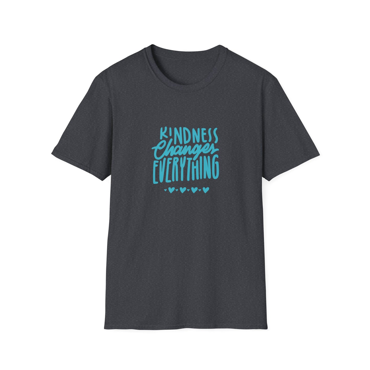 Kindness Changes Everything T-Shirt | Unisex Softstyle Tee, Inspirational Apparel, Casual Wear, Gift for Friends, Kindness Quote Shirt