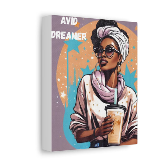 Avid Dreamer Stretched Canvas Art, Inspirational Wall Decor, Aesthetic Room Decoration, Gift for Dreamers, Unique Home Art