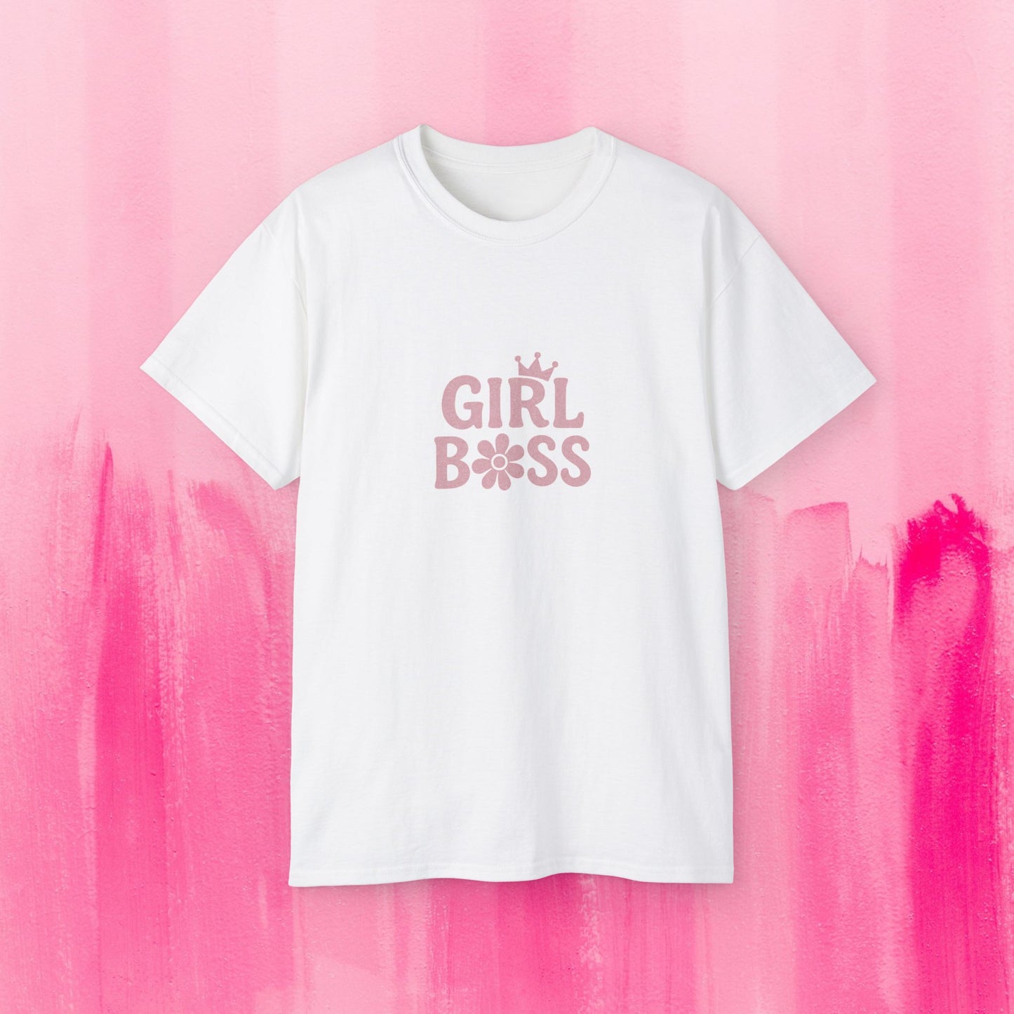 Girl Boss Tee, Inspirational Cotton Shirt, Feminist Apparel, Gift for Her, Motivational Top